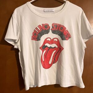 Rolling Stones White Graphic Tee